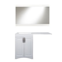 Мебель для ванной El Fante напольная Даллас классик 120 Люкс белый PLUS левая — Мебель для ванной El Fante напольная Даллас классик 120 Люкс белый PLUS левая СС-00000503 + СС-00000564 + СС-00000393