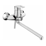 Смеситель для ванны HAIBA HB2207 длинный излив, латунь, хром — 