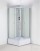 Душевая кабина Loranto 980х980х2150 белое заднее стекло, поддон 30 см, матовое стекло 4 мм, профиль хром матовый (CS-990ETM/W-100)