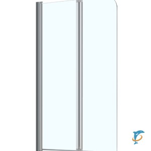 Шторка для ванны складная Azario 80х140 цвет профиля хром (AZ-141 80 (41,5+38,5)*140)  (AZ-141 80 (41,5+38,5)*140)