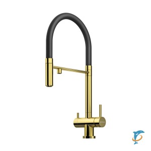 Смеситель OMOIKIRI Kanto-PVD-LG для кухни светлое золото (4994014)