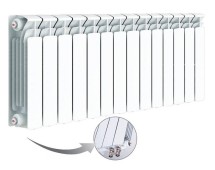 Биметаллический радиатор Rifar BASE Ventil 350 x 12 секций — 