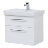 Тумба с раковиной Dreja Q MAX 70 подвесная, белый глянец — 