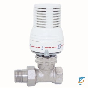 Вентиль TIM прямой с термоголовкой 3/4 (МЕ004)