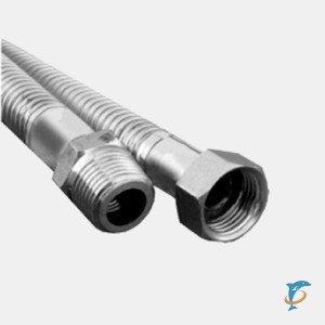 Гибкая подводка для газа Millennium 1/2 гш 150см (металл)  (PGSM12150)