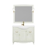 Комплект мебели ValenHouse Эллина 105 слоновая кость без пенала, фурнитура золото — 