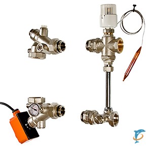 Насосно-смесительный узел VALTEC для тёплого пола VT.DUAL  (VT.DUAL.0.130)