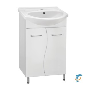 Тумба с раковиной Style Line Эко Стандарт 12 55 (ЛС-00000099+ЛС-00000146)