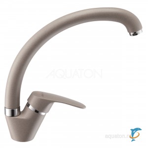 Смеситель Aquaton Нимо серый шелк 1AX002FCXX250 (1AX002FCXX250)
