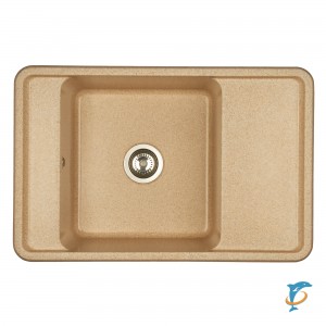 Мойка для кухни из литого мрамора Aquaton Беллис 78 песочный 1A725032BS220  (1A725032BS220)