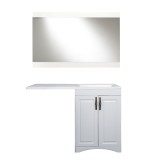 Мебель для ванной El Fante напольная Даллас классик 120 Люкс белый PLUS правая — Мебель для ванной El Fante напольная Даллас классик 120 Люкс белый PLUS правая СС-00000503 + СС-00000565 + СС-00000393