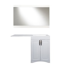 Мебель для ванной El Fante напольная Даллас классик 120 Люкс белый PLUS правая — Мебель для ванной El Fante напольная Даллас классик 120 Люкс белый PLUS правая СС-00000503 + СС-00000565 + СС-00000393