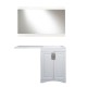 Мебель для ванной El Fante напольная Даллас классик 120 Люкс белый PLUS правая  (СС-00000503 + СС-00000565 + СС-00000393)