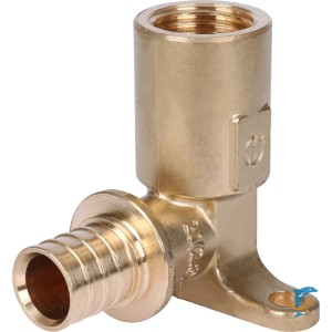 Stout Угольник настенный с длинным нарезным патрубком 20-Rp 1/2" для труб из сшитого полиэтилена аксиальный (SFA-0032-002012)