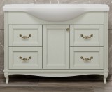 Тумба для комплекта ValenHouse Эллина 120/2 слоновая кость, фурнитура бронза — 