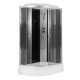 Душевая кабина Loranto 1200x800x2150 правая, поддон 13 см, 4 мм прозрачное стекло с рисунком "мозайка" (CS-1200-13ТМ/М R)  (CS-1200-13ТМ/М R)
