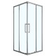 Душевое ограждение Loranto 90x90x190 раздвижная дверь, прозрачное стекло 6 мм, профиль серый матовый (CS-AB01GG-90)  (CS-AB01GG-90)
