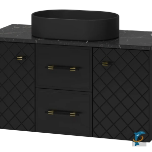 Комплект подвесной Brevita Shanel 100 (чёрный)   (SHA-09100-02-01-2Я+СМ02-02+Misty_MU0055B-MB)