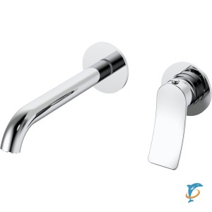 Смеситель для раковины HAIBA HB14553 настенный, хром  (HB14553)