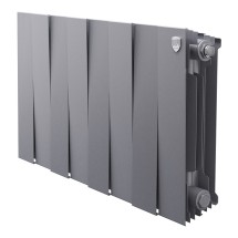 Радиатор биметаллический Royal Thermo PianoForte 300 Серебристый 8 секций &mdash; 
