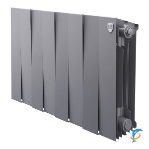 Радиатор биметаллический Royal Thermo PianoForte 300 Серебристый 8 секций  (4660294790511)
