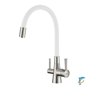 Смеситель Lemark Comfort LM3075BN-White для кухни с подключением к фильтру с питьевой водой (LM3075BN-White)