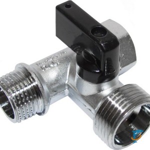 Кран шаровый 3-х проходной (1/2"х3/4"х1/2") Bugatti (884)  (Minnesota 884. 1/2