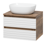 Тумба под раковину Brevita Dakota 60 подвесная, белая — 