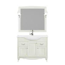 Комплект мебели ValenHouse Эллина 105 слоновая кость без пенала, фурнитура хром — 