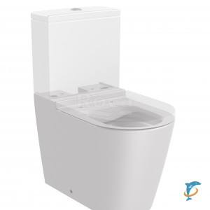 Чаша Roca Inspira Round напольная 645 Rimless, BTW, жемчужный 342526630  (342526630)