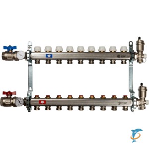 Коллектор STOUT из нержавеющей стали в сборе без расходомеров 9 выходов  (SMS 0912 000009)