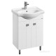 Тумба с раковиной Aquaton Фиджи 60 белая  (1A179601FG010 + Aquaton_1WH110268)