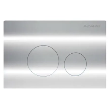 Кнопка смыва AZARIO NEW-TS механическая, двойной смыв, круглые кнопки, нержавеющая сталь 304, хром (AZ-SS-002-CH) &mdash; 