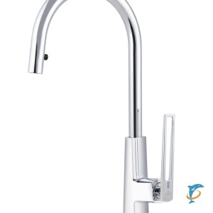 Смеситель для кухни KAISER Merkur 27166 с выдвижным изливом  (27166)