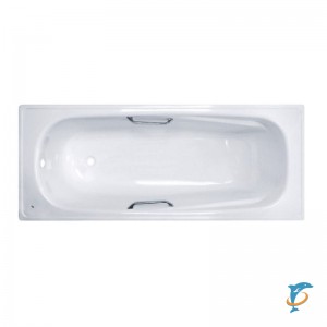 Ванна стальная BLB UNIVERSAL HG 150х75 белая, с отверстиями для ручек  (B55H)