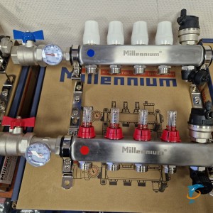 Коллектор из нержавеющей стали в сборе с расходомерами Millennium 4 вых. (KGKR1004)