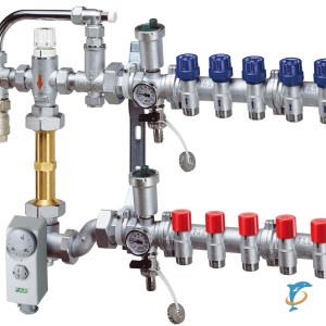 Коллекторный узел для напольного отопления сборный FAR FK3481C105  (FK 3481 C105)