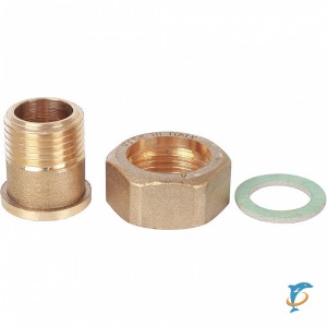 STOUT Штуцер с накидной гайкой под плоскую прокладку G 3/4M-G1N (SVM-0071-002025)