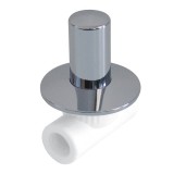 Вентиль KALDE Ф25 с хромированной ручкой под штукатурку — Вентиль KALDE c хромированной ручкой под штукатурку