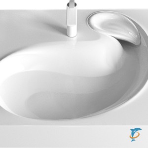 Раковина подвесная Azario SOFT 60 607х600х110 для установки над стиральной машиной, белая (CS00078299) (CS00078299)