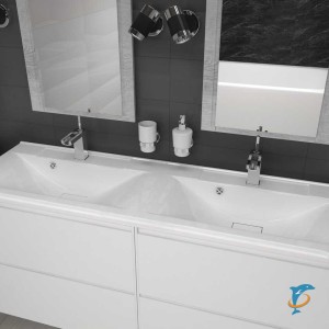 Раковина мебельная Marko Комфорт 120 две чаши  (Misty_5211120)