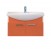 Мебель для ванной Misty Джулия 85 с зеркало-шкафом подвесная оранжевая