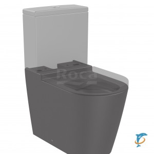 Чаша Roca Inspira Round напольная 645 Rimless, BTW, оникс 342526640  (342526640)