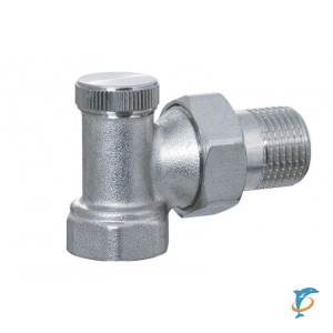 Вентиль TIM нижний угловой 1/2 под шестиграник  (МЕ007)