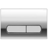 Кнопка смыва AZARIO NEW двойная, пластик, хром (AZ-004.02) &mdash; 