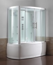 Пародушевой бокс EAGO SYDNEY прямоугольный 170х100х222 см, белый — 