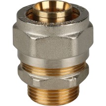 Stout Переходник с наружной резьбой 3/4&quot;х26 для металлопластиковых труб винтовой — 