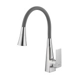 Смеситель для кухни HAIBA HB73823 гибкий излив, латунь, хром &mdash; 