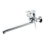 Смеситель для ванны HAIBA HB22176 длинный излив, латунь, хром — 