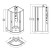 Душевая кабина Loranto NEO 90x90x(190+15) с низким поддоном 15см, профиль черный-матовый (CS-21811)